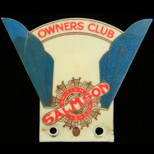 Salmson Owners Club Car Badge